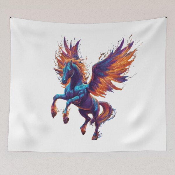Item preview, Flaming Pegasus designed and sold by AlexLineArt.