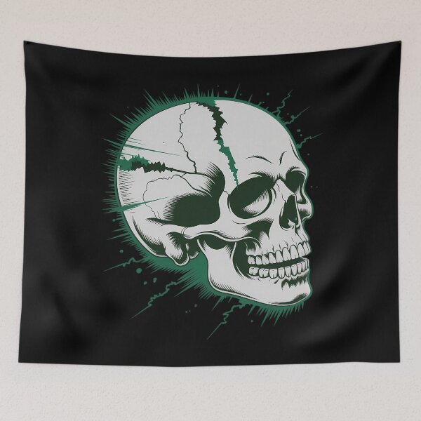 Item preview, Skeleton Green Ribbon Mental Health Awareness Warrior designed and sold by Sea4Adventures.