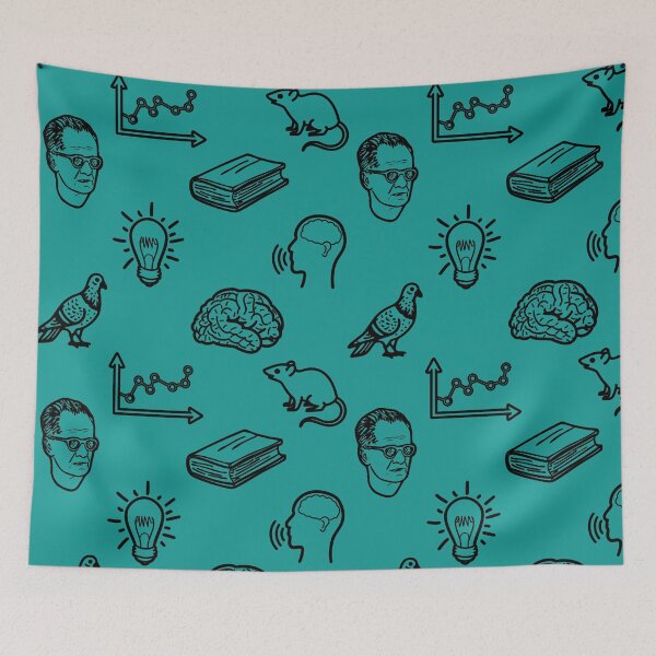 Item preview, Icons of Behaviorism- Black/Teal designed and sold by KaleidoscopeBA.
