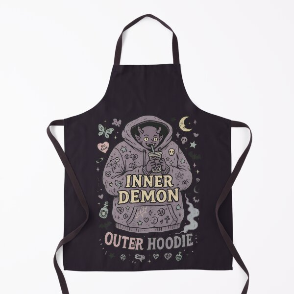 Item preview, Inner Demon Outer Hoodie Collage designed and sold by Ironicdoll.