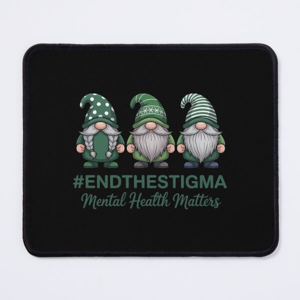 Item preview, Trio Gnome End The Stigma Mental Health Matters Awareness designed and sold by Sea4Adventures.