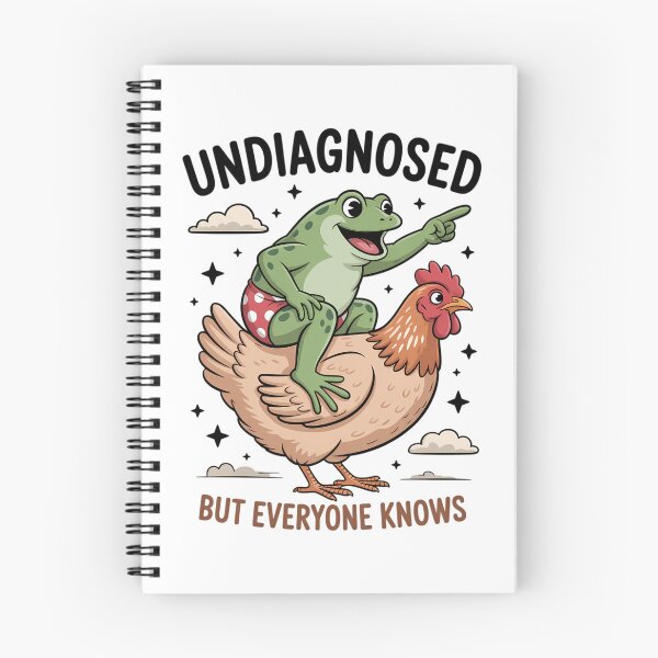 Item preview, Undiagnosed But Everyone Knows Frog Chicken Mental Health designed and sold by Sea4Adventures.