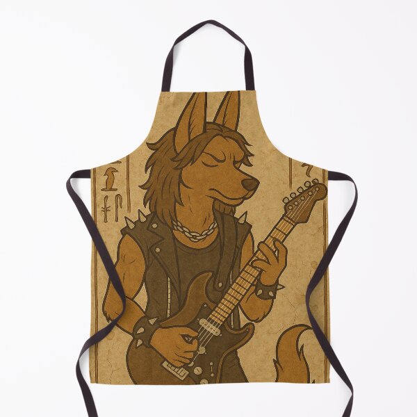 Item preview, Egyptian hieroglyphs, dog playing guitar designed and sold by Mauswohn.