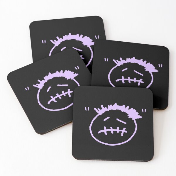 Item preview, Purple Stitched Mouth Doodle Face designed and sold by HasHs.