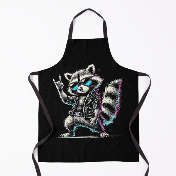 Item preview, Retro Raccoon Rock Music Funny Gift For Men Women Kids designed and sold by SteveAllentc.