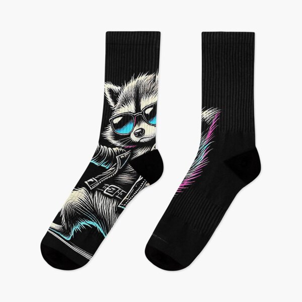 Item preview, Retro Raccoon Rock Music Funny Gift For Men Women Kids designed and sold by SteveAllentc.