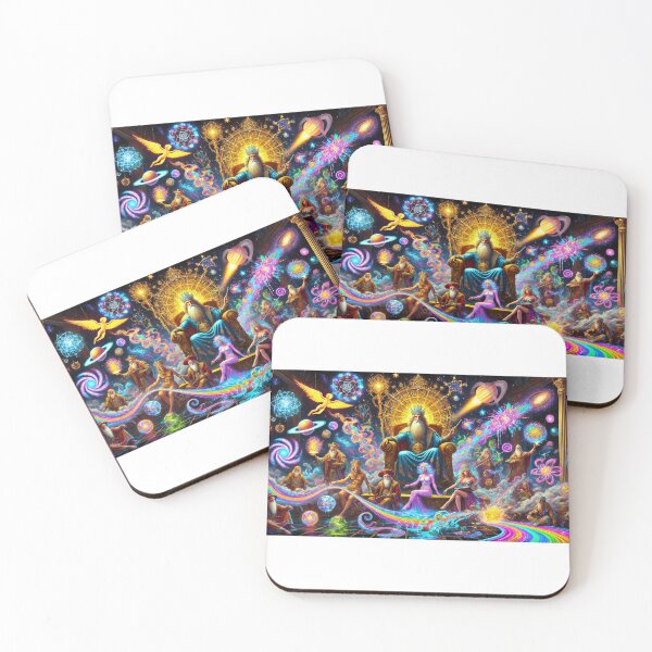 Item preview, Divine Cosmic Council - Celestial Mythology Fantasy Art designed and sold by Bbjreed.