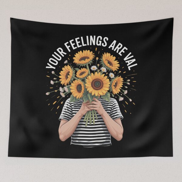 Item preview, Your Feelings Are Valid Sunflower Mental Health Awareness designed and sold by Sea4Adventures.