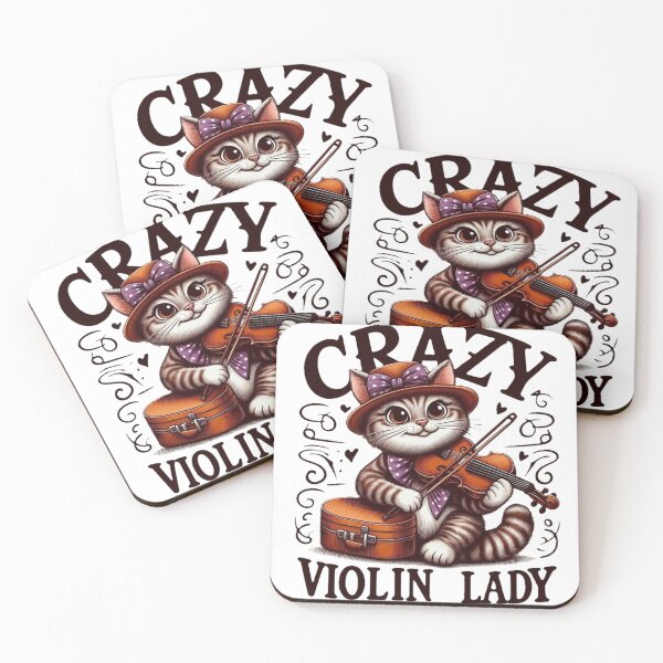 Item preview, Gata Crazy Violin Lady designed and sold by Artquinox.
