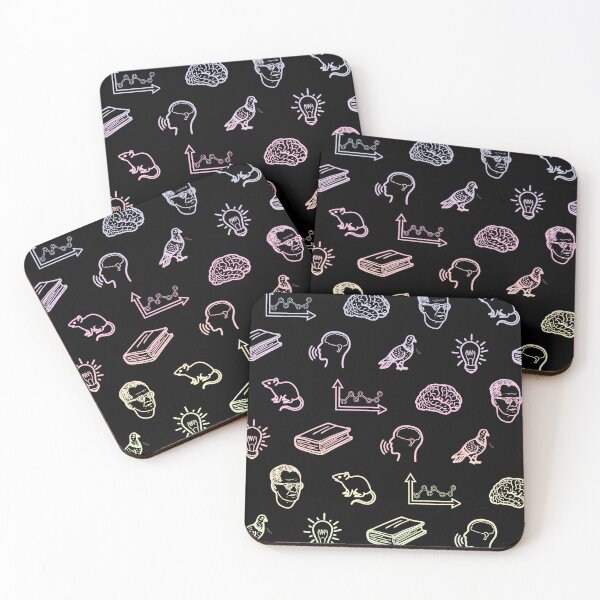 Item preview, Behaviorism Pattern Black and Pastel Spectrum designed and sold by KaleidoscopeBA.