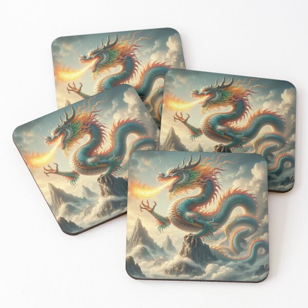 Item preview, colorful mystical fantasy dragon in the clouds,Legendary Animals,Dragons Breathing Fire Phone Cases,dragon art designed and sold by Expressions-Sel.