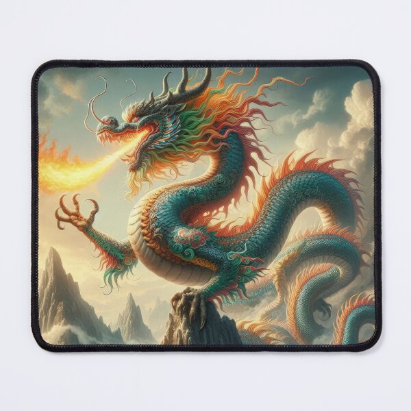Item preview, colorful mystical fantasy dragon in the clouds,Legendary Animals,Dragons Breathing Fire Phone Cases,dragon art designed and sold by Expressions-Sel.