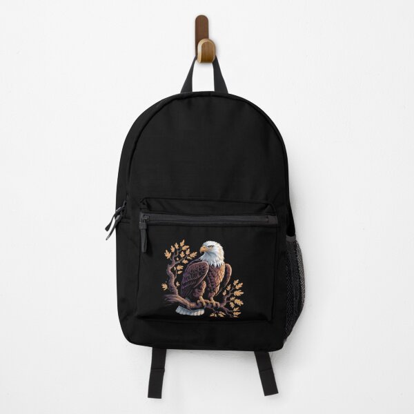 Item preview, Majestic Wild Eagle on Tree Branch – Fierce Forest Raptor Illustration designed and sold by ArtistanForge.