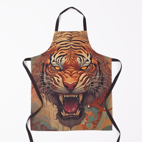 Item preview, Demon Tiger designed and sold by MatrixTattoo.