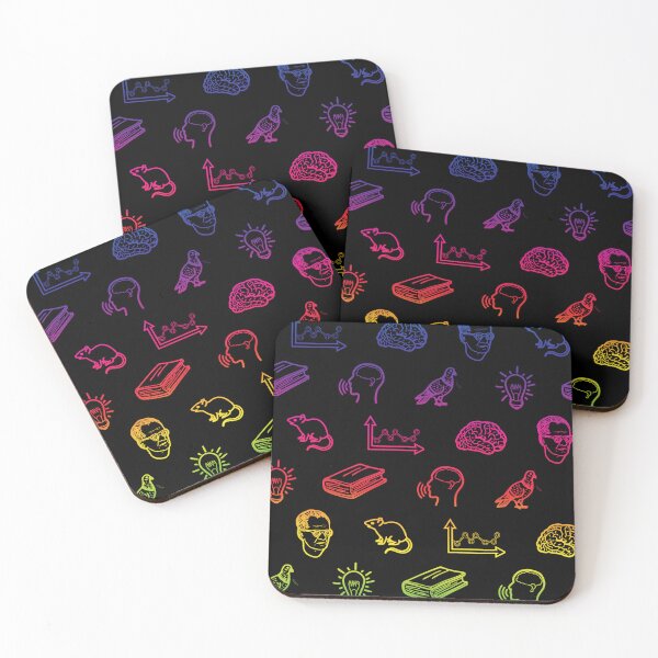 Item preview, Behaviorism Pattern Black and Rainbow designed and sold by KaleidoscopeBA.