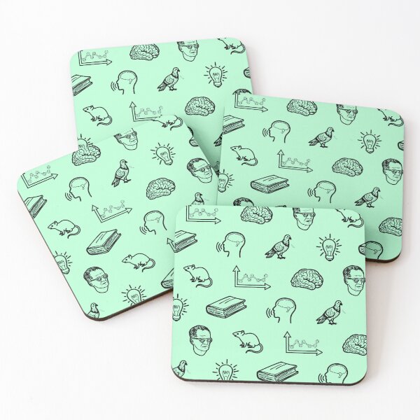 Item preview, Behaviorism Pattern Black/Mint designed and sold by KaleidoscopeBA.