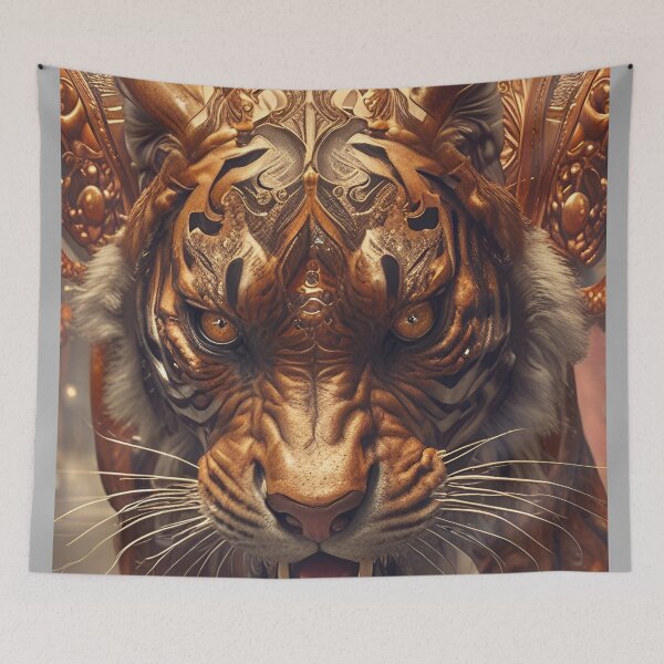 Item preview, Demonic Tiger designed and sold by MatrixTattoo.