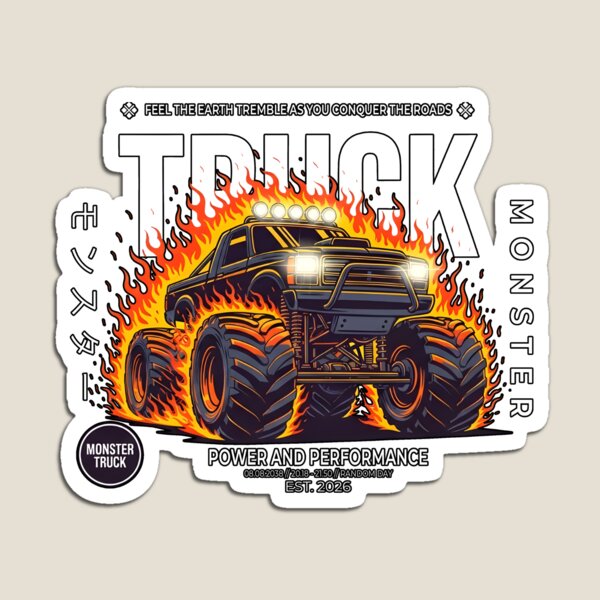 Item preview, Monster Truck Fire – Power and Performance  designed and sold by fawzimorsy.