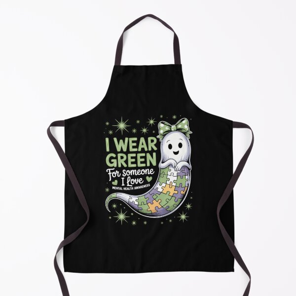 Item preview, I Wear Green For Someone I Love Mental Health Awareness designed and sold by CookWorldLaughs.