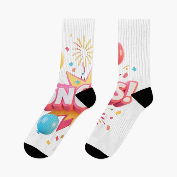 Item preview, Congrats Celebration Design with Balloons Fireworks Confetti and Bright Starburst Creating Fun Colorful Joyful Festive Party Atmosphere designed and sold by Mimoshi ⭐⭐⭐⭐⭐.
