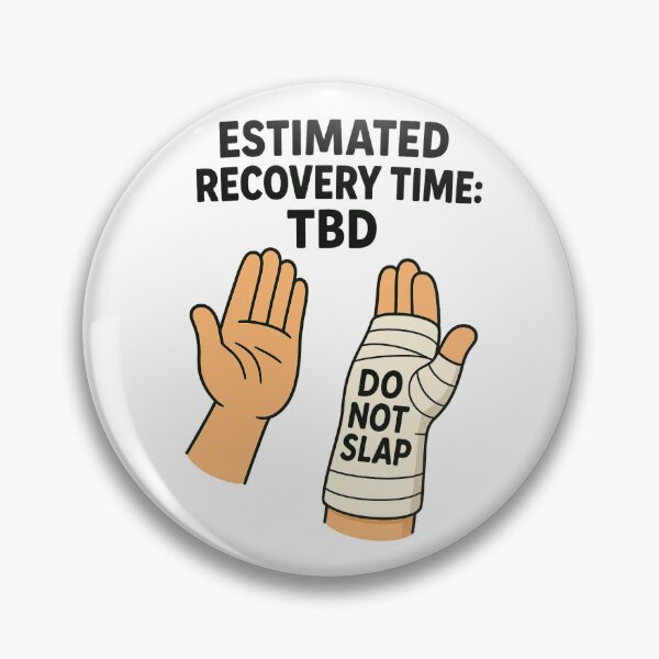 Item preview, Funny High-Five Injury Shirt – Cartoon Cast Hand with “Do Not Slap” - Funny Broken Arm Cast Cartoon designed and sold by Slubor.