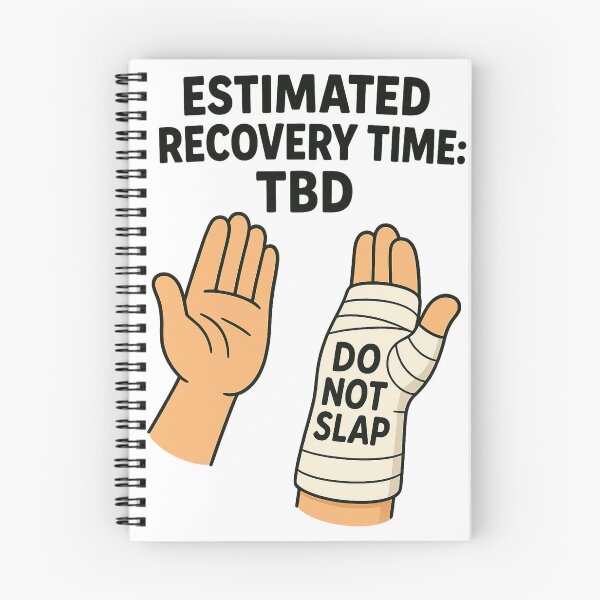 Item preview, Funny High-Five Injury Shirt – Cartoon Cast Hand with “Do Not Slap” - Funny Broken Arm Cast Cartoon designed and sold by Slubor.