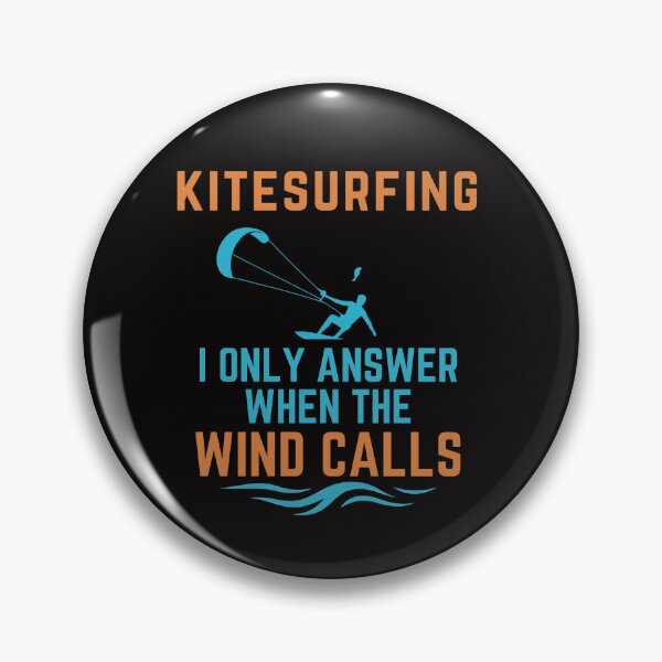 Item preview, KITESURFING I Only Answer When the Wind Calls  Funny Kiteboarding T-Shirt  Wingfoiling Extreme Sport Surf Ocean Waves  designed and sold by MojNetSerwis WWK.
