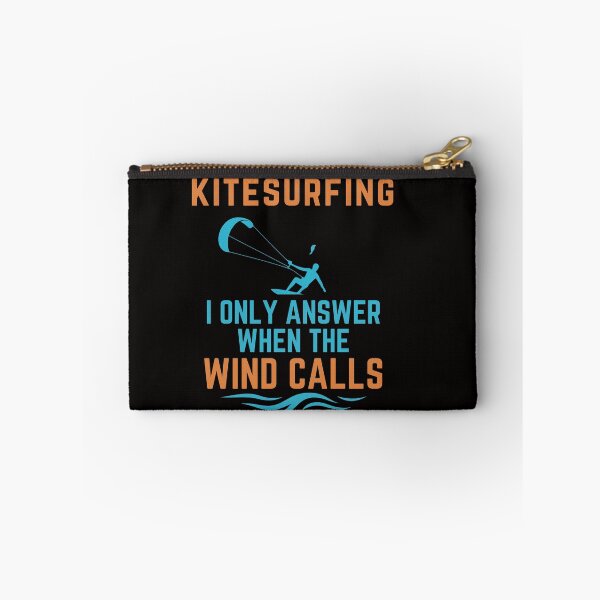 Item preview, KITESURFING I Only Answer When the Wind Calls  Funny Kiteboarding T-Shirt  Wingfoiling Extreme Sport Surf Ocean Waves  designed and sold by MojNetSerwis WWK.