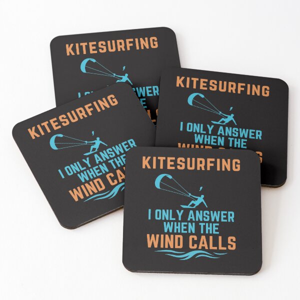 Item preview, KITESURFING I Only Answer When the Wind Calls  Funny Kiteboarding T-Shirt  Wingfoiling Extreme Sport Surf Ocean Waves  designed and sold by MojNetSerwis WWK.