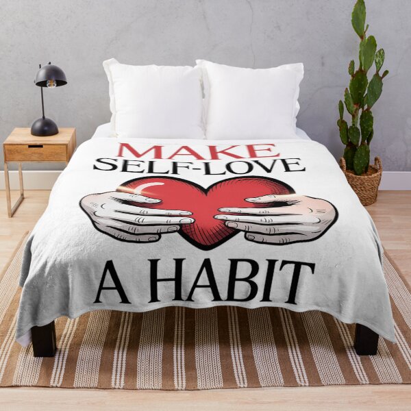 Item preview, Make Self Love A Habit Mental Health Awareness Heart designed and sold by CookWorldLaughs.