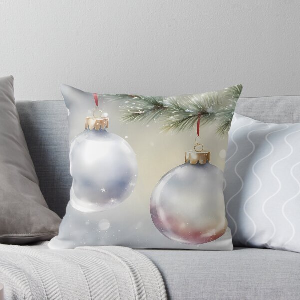 Item preview, Two Pearly Christmas Tree Baubles designed and sold by CalmnessbyChoice.
