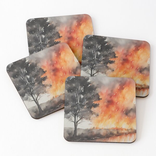 Item preview, Natural Fire in Rain designed and sold by CalmnessbyChoice.