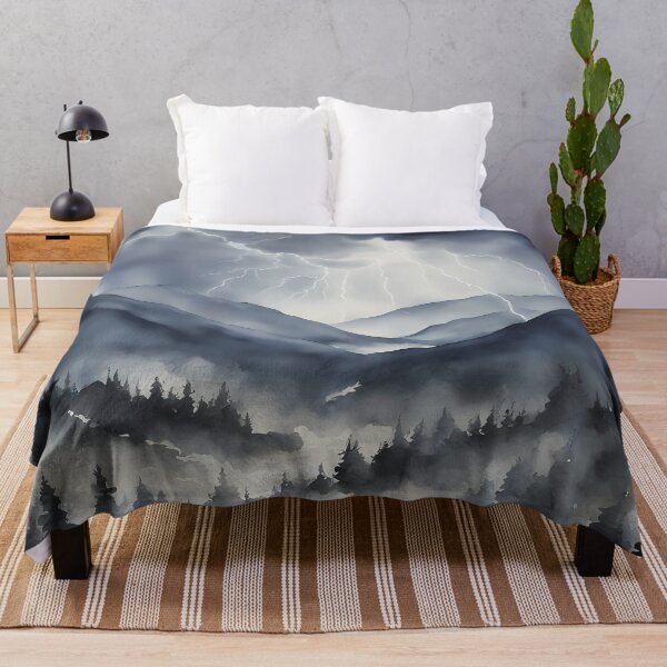 Item preview, Thunderstorm over Forest Mountains designed and sold by CalmnessbyChoice.