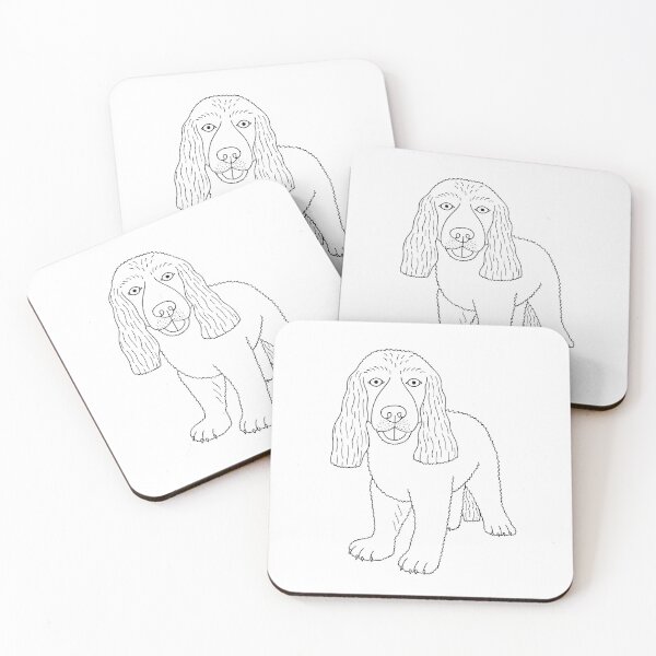 Item preview, Linework Cocker Spaniel designed and sold by Laurzy Creative.