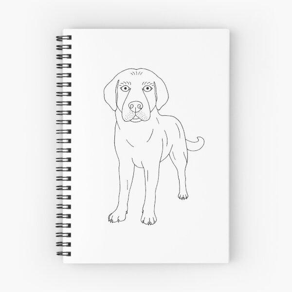 Artikelvorschau, Linienarbeit Labrador entworfen und verkauft von Laurzy Creative.
