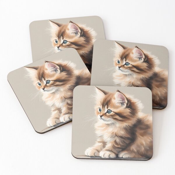 Item preview, Cute Brown Fluffy Kitten designed and sold by CalmnessbyChoice.