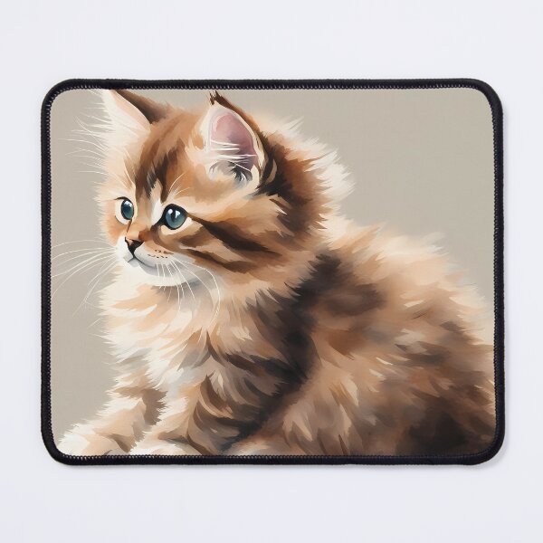 Item preview, Cute Brown Fluffy Kitten designed and sold by CalmnessbyChoice.