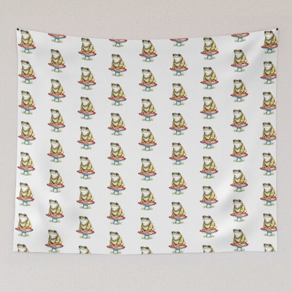 Item preview, Cozy Frog on a Mushroom designed and sold by SnoopyToons.