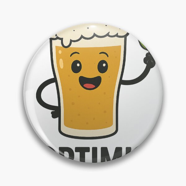 Artikelvorschau, Hoptimist Beer Glass Funny Craft Beer entworfen und verkauft von Funny Cartoon Artwork.