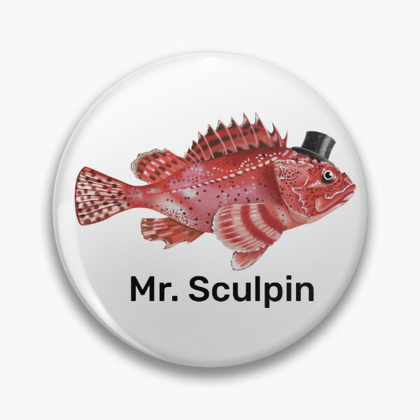 Item preview, Mr. Sculpin Fish with Top Hat designed and sold by Krokoneil.