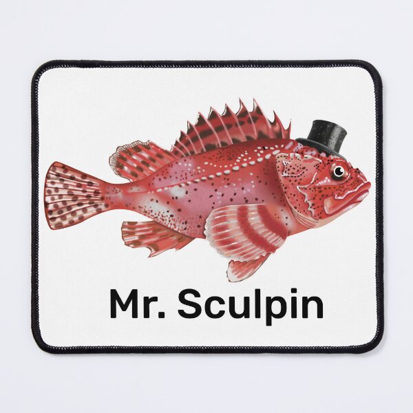 Item preview, Mr. Sculpin Fish with Top Hat designed and sold by Krokoneil.