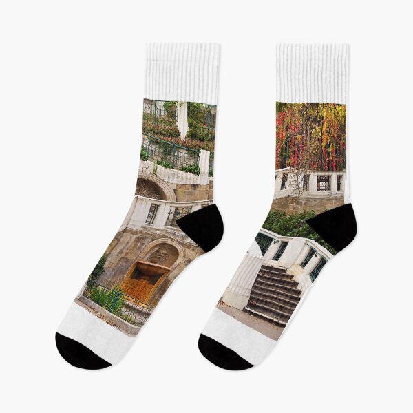 Item preview, Strudlhofstiege an old staircase in Vienna, autumn season designed and sold by goceris.