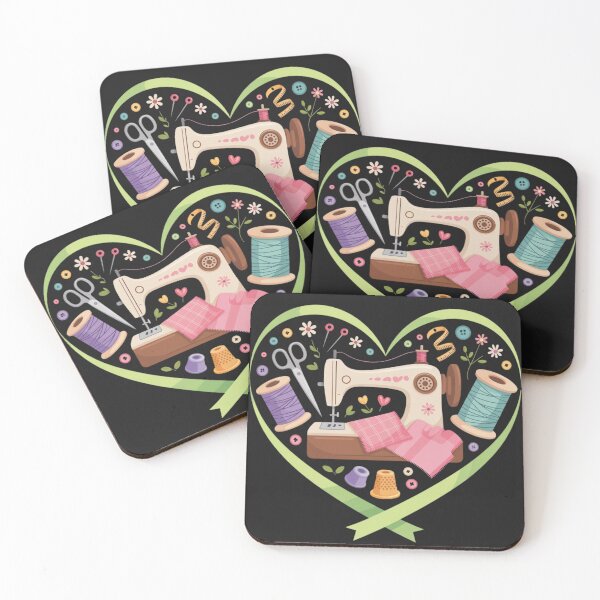 Item preview, Cute Sewing Machine Heart Design designed and sold by TMS-Studio.