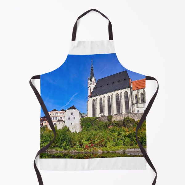 Item preview, St Vitus church in the historical city centre. View from Vltava River. Cesky Krumlov, Czech Republic. designed and sold by goceris.