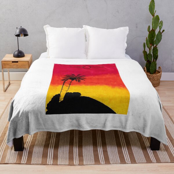 Item preview, Tropical Sunset Palm Tree Silhouette Painting designed and sold by bloomling.