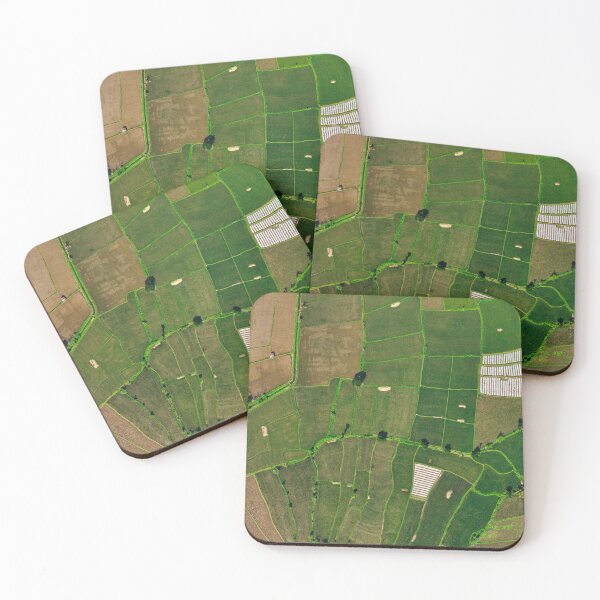 Item preview, Top Down Drone View of Lush Rice Fields in Tetebatu, Lombok designed and sold by mattryanphoto.