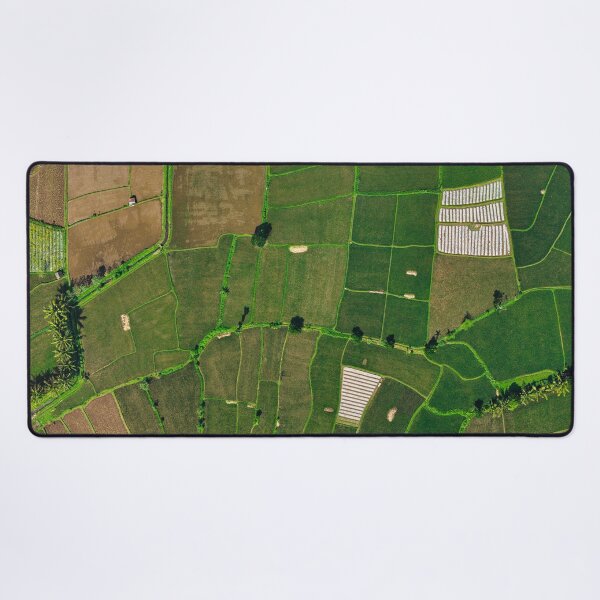 Item preview, Top Down Drone View of Lush Rice Fields in Tetebatu, Lombok designed and sold by mattryanphoto.