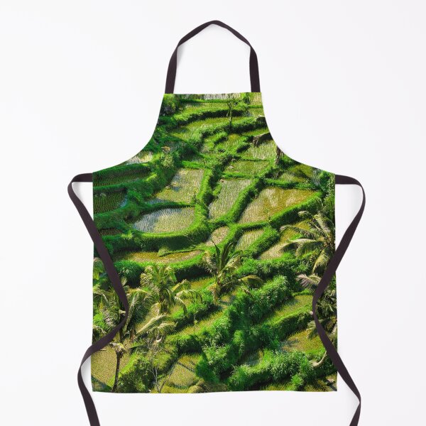 Artikelvorschau, Drohnenansicht der Reisterrassen in Tetebatu, Lombok entworfen und verkauft von mattryanphoto.