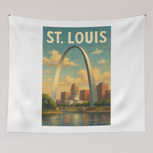 Item preview, St. Louis Missouri – Gateway Arch and Old Courthouse designed and sold by Aryabek.