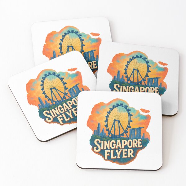 Item preview, Singapore Flyer – Skyline Sunset with Marina Bay Sands designed and sold by Aryabek.